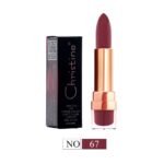 احمر الشفاه مطفي توت 3 رقم 67 من كرستين