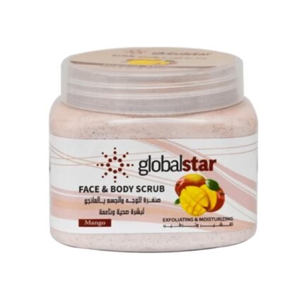 جلوبال ستار صنفرة للوجه والجسم بالمانجو لتقشيرة وترطيب البشرة -500 مل