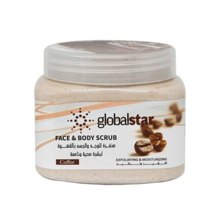 جلوبال ستار صنفرة للوجه والجسم بالقهوة- 500مل
