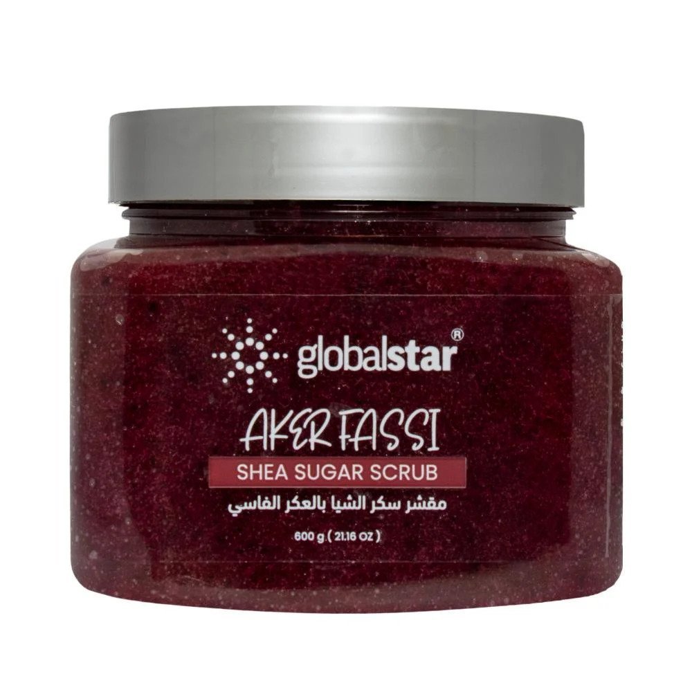 2025/12/1004244163.jpg مقشر السكر بالشيا والعكر الفاسي من جلوبال ستار - 600 جرام - الصورة 1