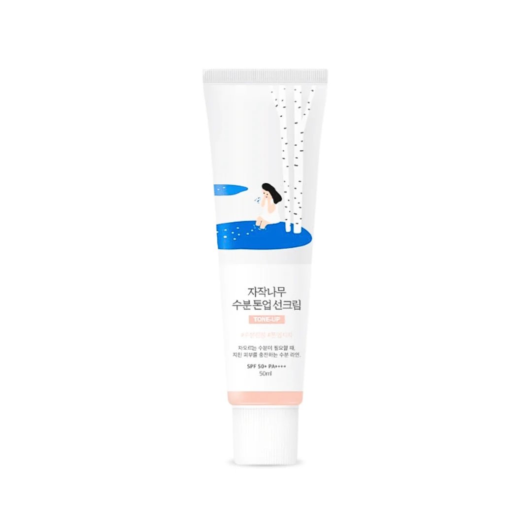 img_5085-2 واقي شمس مع لون راوند لاب - 50مل | Round Lab birch juice moisturizing tone up sunscreen spf50+ PA++++ - الصورة 1