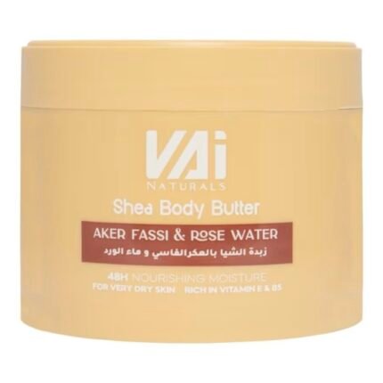 زبدة الشيا بالعكرفاسي وماء الورد فاي vai naturals