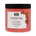 صابونية زبدة الشيا بالعكر الفاسي وماء الورد  vai naturals- 500 مل