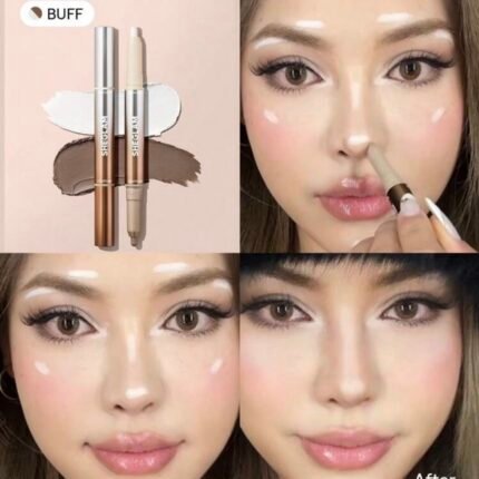 SHEGLAM Fine Line قلم كنتور وهايلايت للأنف 2 في