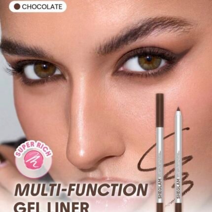 SHEGLAM Boldline محدد عيون جل متعدد الوظائف طويل الأمد-Chocolate